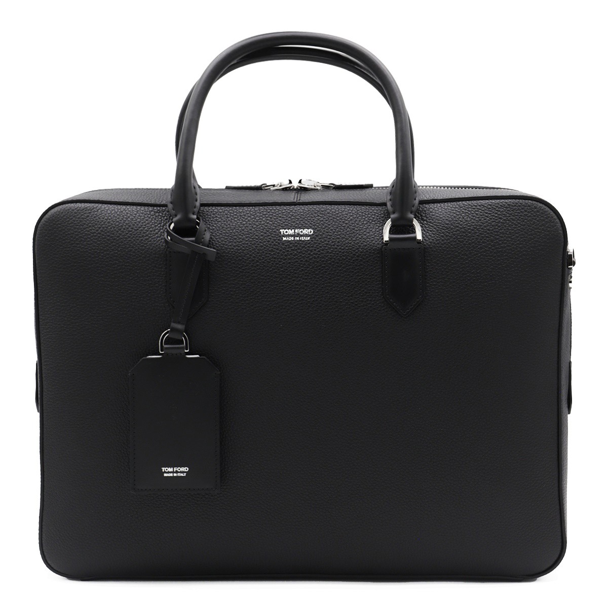 BLACK LEATHER ELLIOT SHOULDER BAG