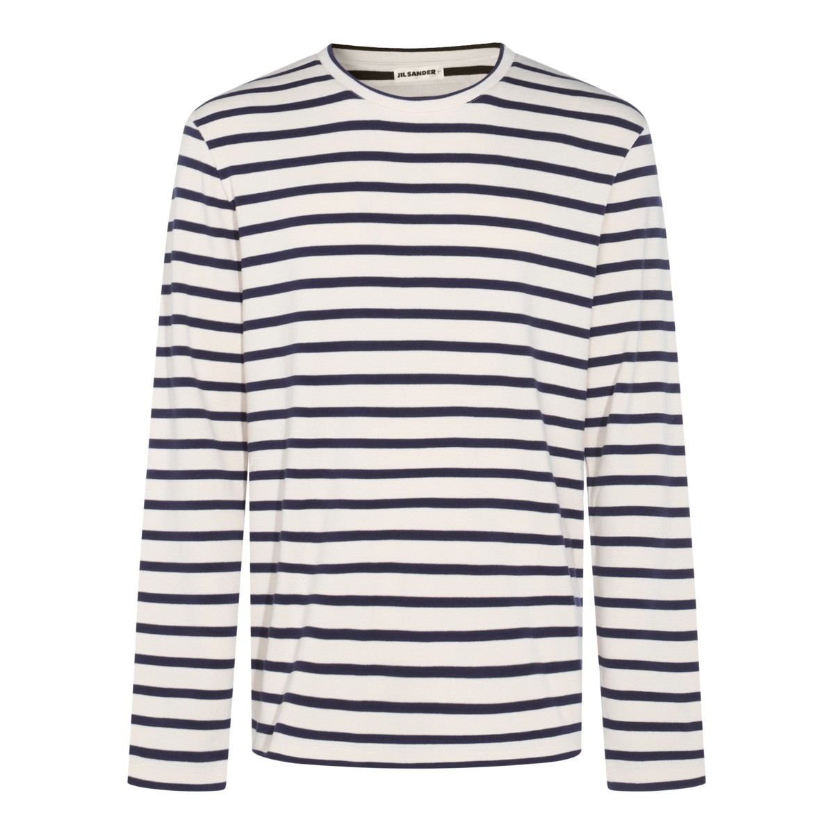 NAVY AND WHITE COTTON KNITWEAR