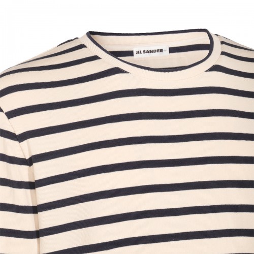 NAVY AND WHITE COTTON KNITWEAR