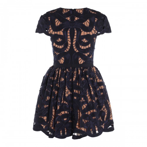 BLUE COTTON MINI DRESS 2