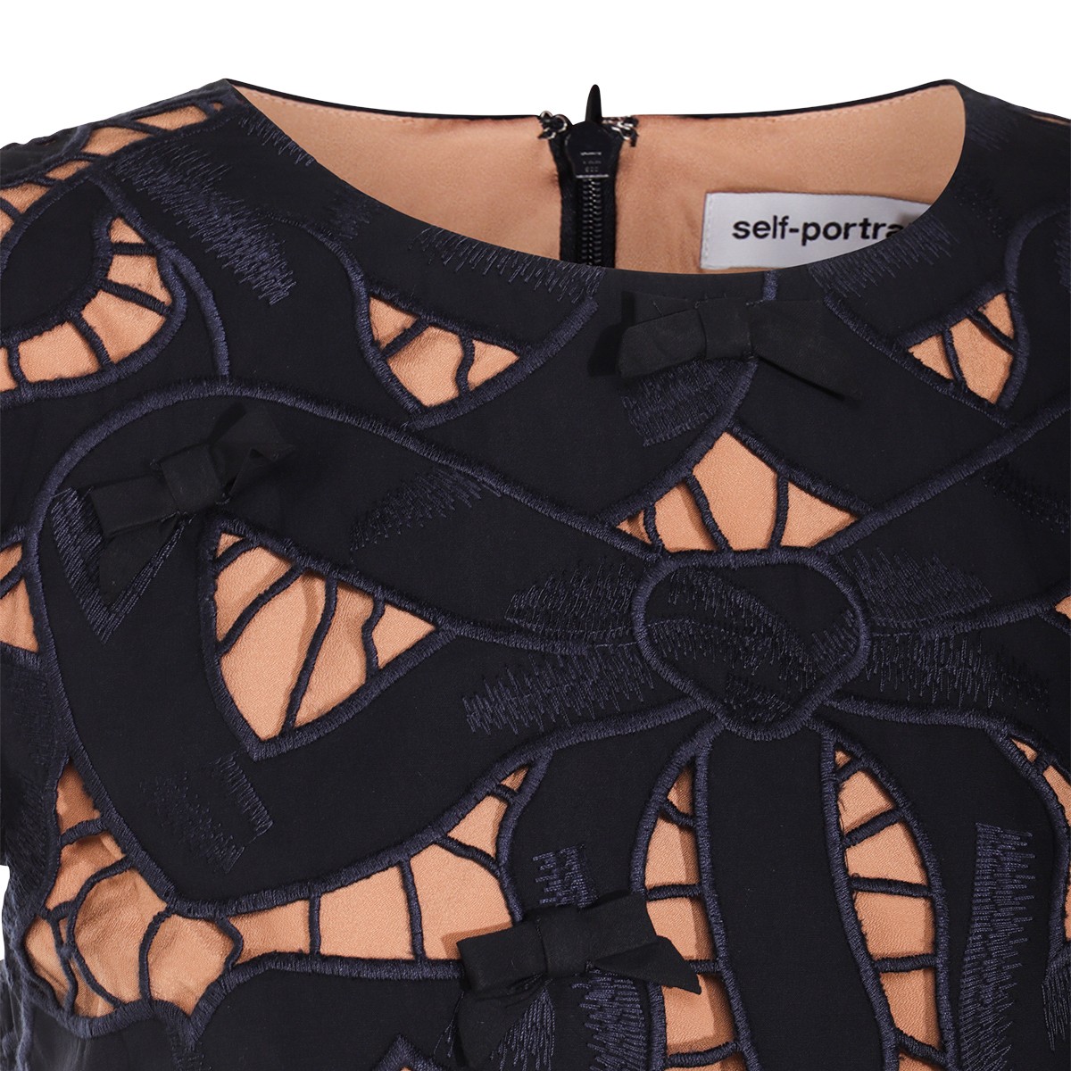 BLUE COTTON MINI DRESS