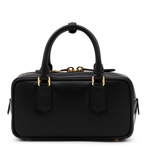 BLACK LEATHER ARCADIE CROSSBODY BAG