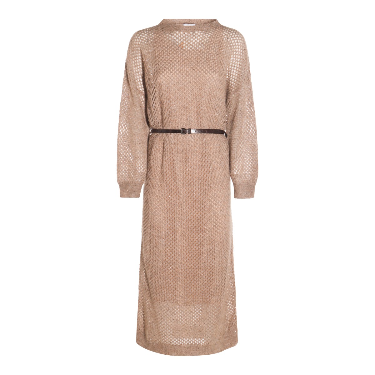 BROWN MOHAIR DRESS