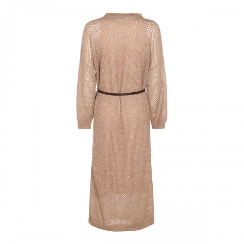 BROWN MOHAIR DRESS