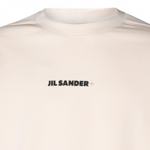 WHITE COTTON SWEATSHIRT