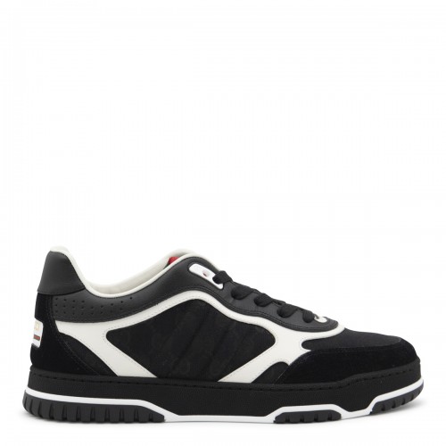 BLACK LEATHER SNEAKERS