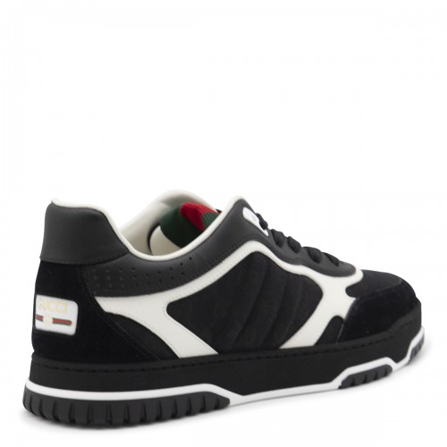 BLACK LEATHER SNEAKERS