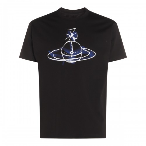 BLACK COTTON T-SHIRT