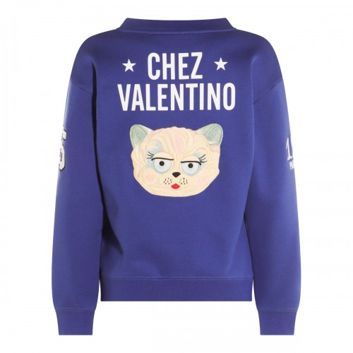 BLUE COTTON SWEATSHIRT