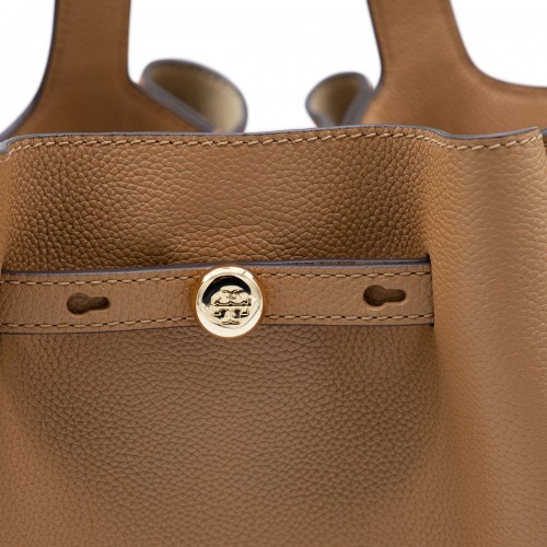BROWN LEATHER ROMY TOTES