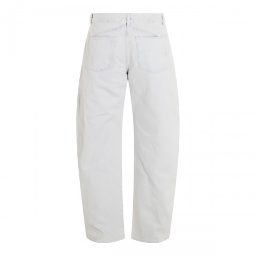 LIGHT BLUE COTTON DENIM JEANS
