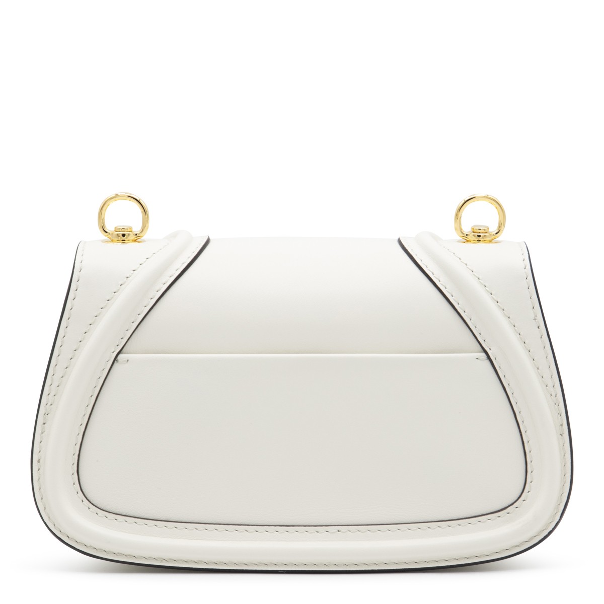 WHITE LEATHER BLONDIE SHOULDER BAG WHITE LEATHER BLONDIE SHOULDER BAG