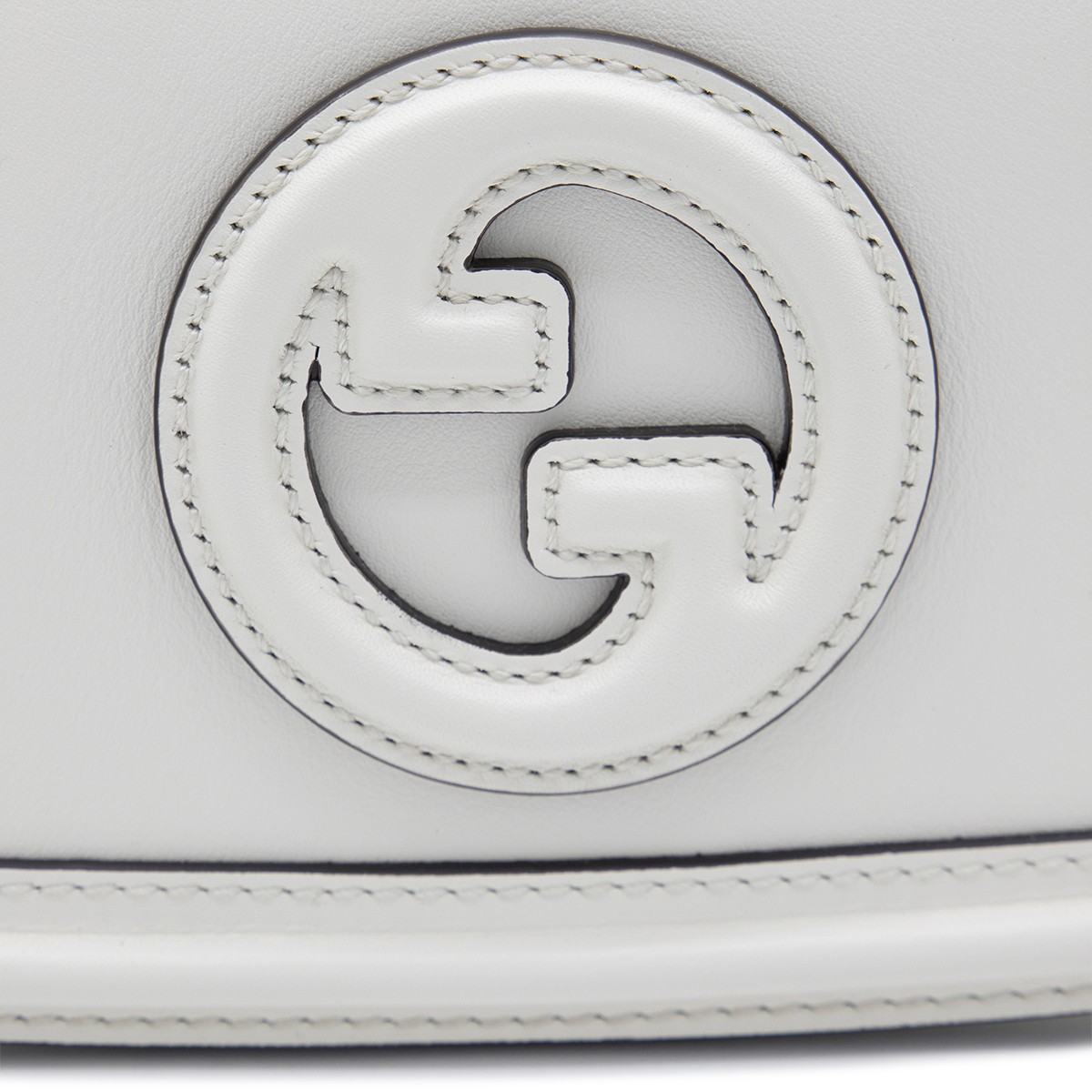WHITE LEATHER BLONDIE SHOULDER BAG WHITE LEATHER BLONDIE SHOULDER BAG