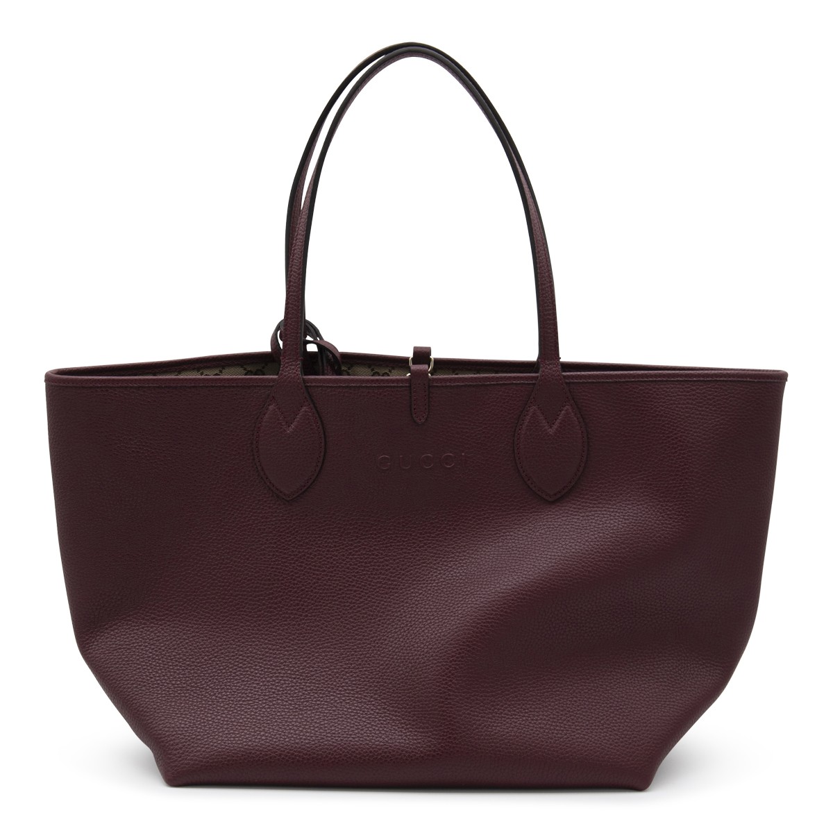 RED ANCORA LEATHER TOTISSIMA TOTE BAG