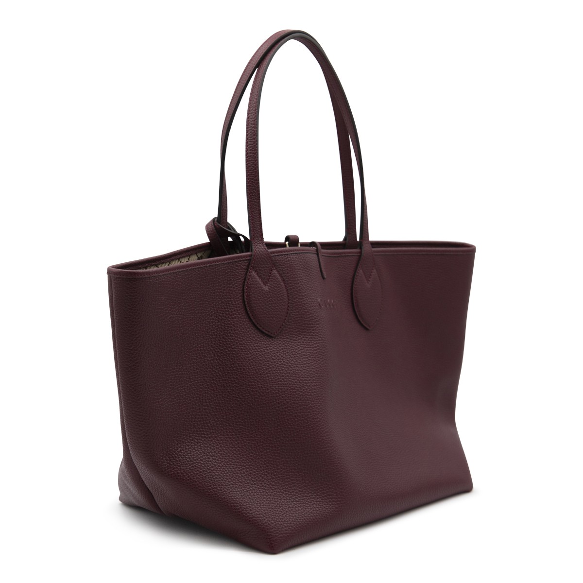 RED ANCORA LEATHER TOTISSIMA TOTE BAG