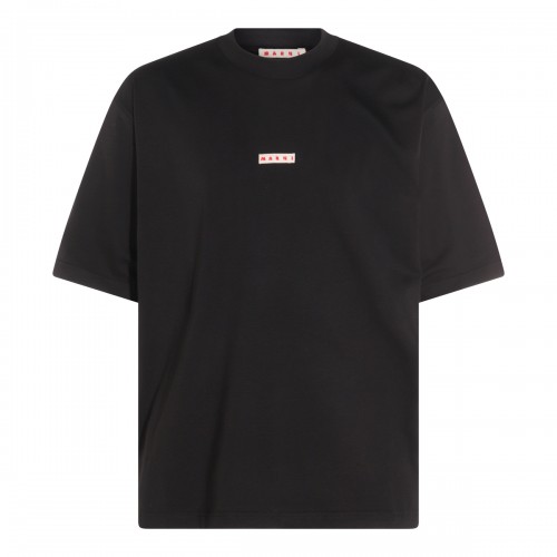 BLACK COTTON T-SHIRT