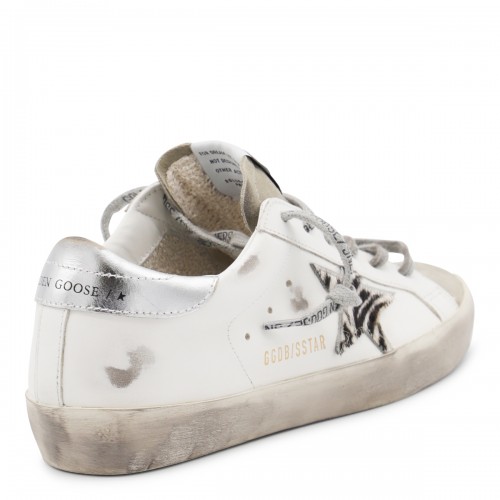 WHITE LEATHER SUPER STAR SNEAKERS