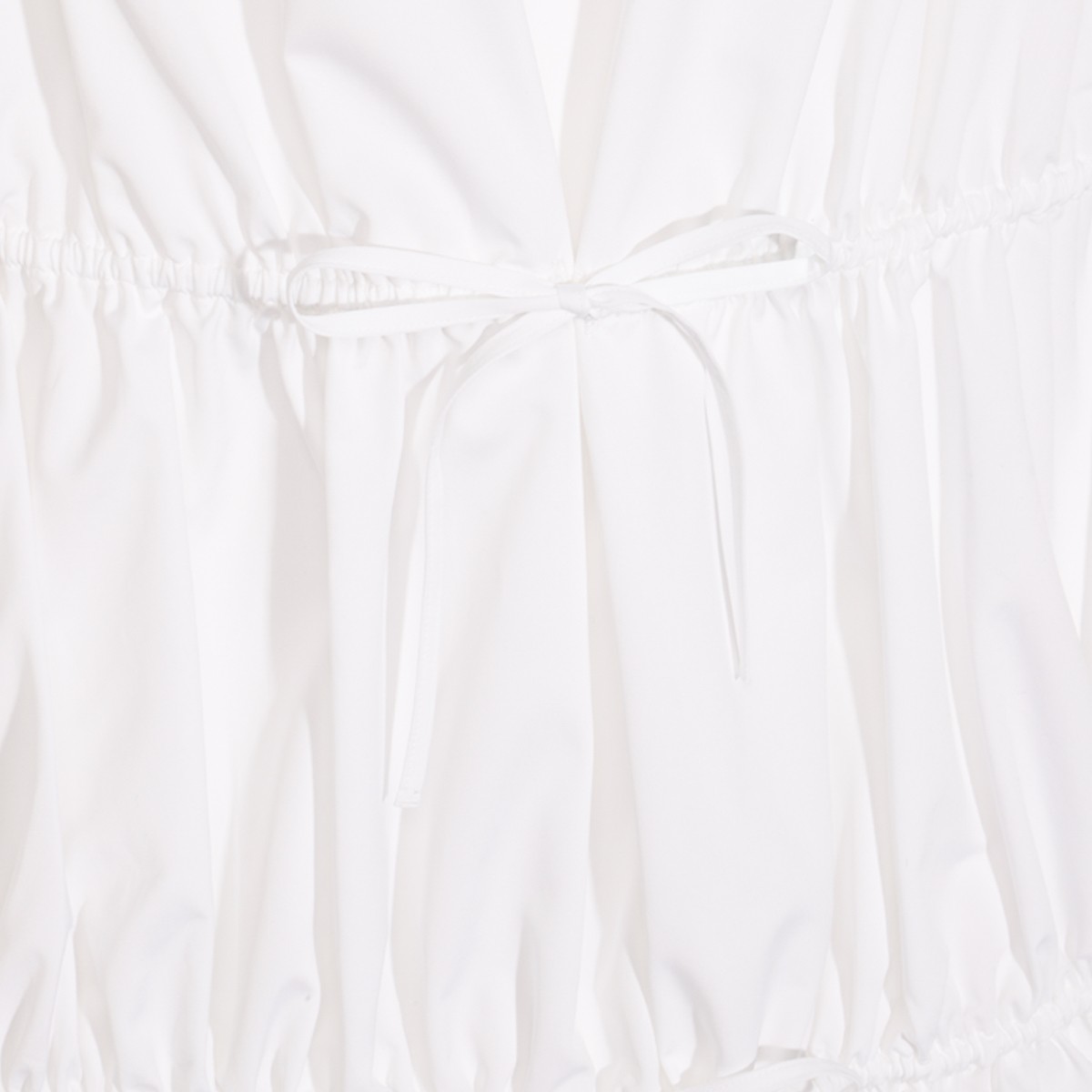 WHITE COTTON MINI DRESS WHITE COTTON MINI DRESS