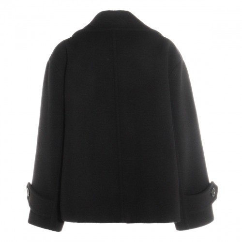 BLACK WOOL COAT