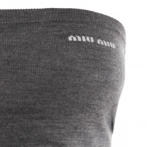 GREY WOOL TOP