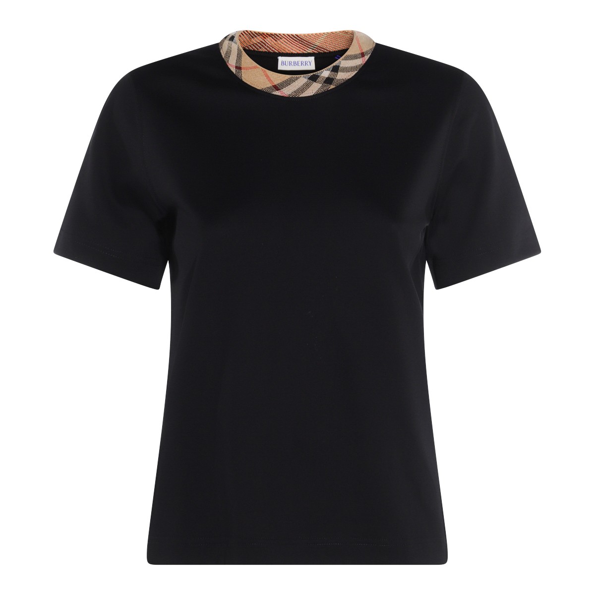 BLACK COTTON T-SHIRT