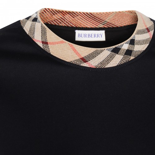 BLACK COTTON T-SHIRT