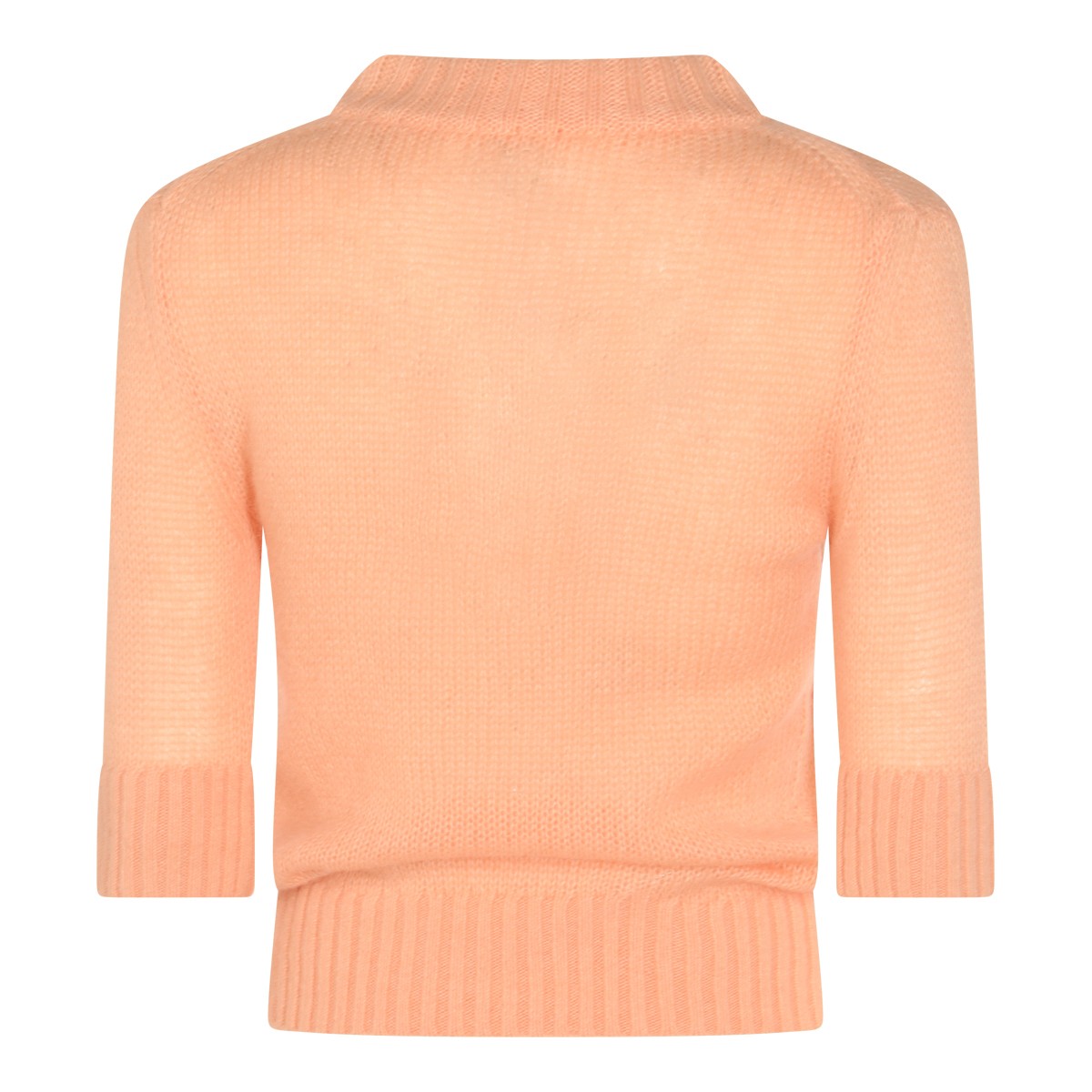 LIGHT ORANGE WOOL KNITWEAR