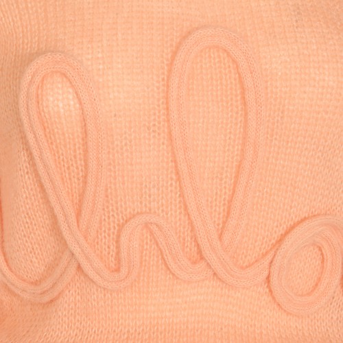 LIGHT ORANGE WOOL KNITWEAR