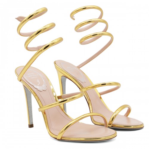 GOLD LEATHER SANDALS 2
