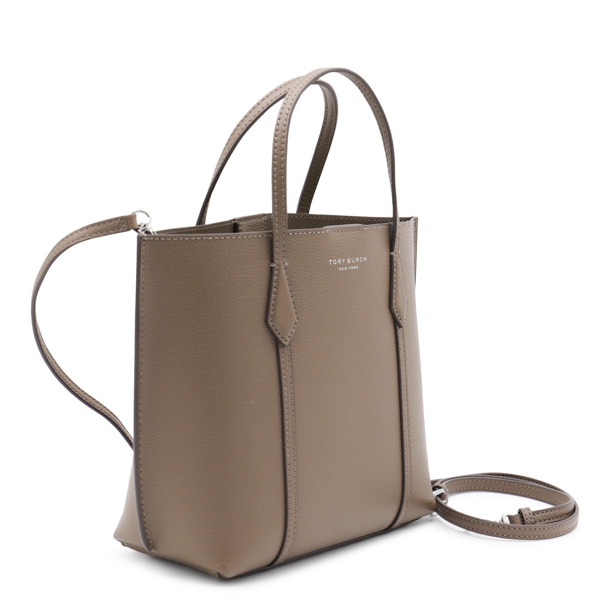 BROWN LEATHER SMALL PERRY TOTES BROWN LEATHER SMALL PERRY TOTES