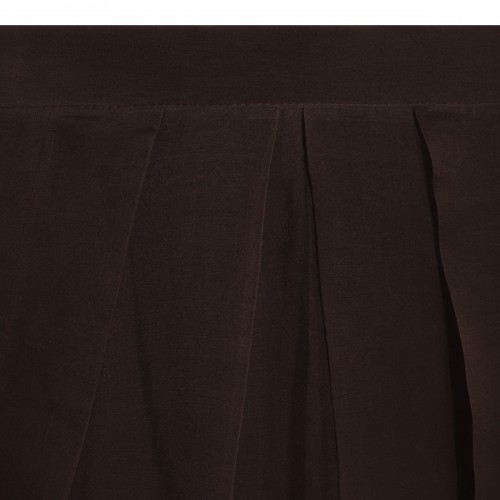 BROWN SILK SKIRT