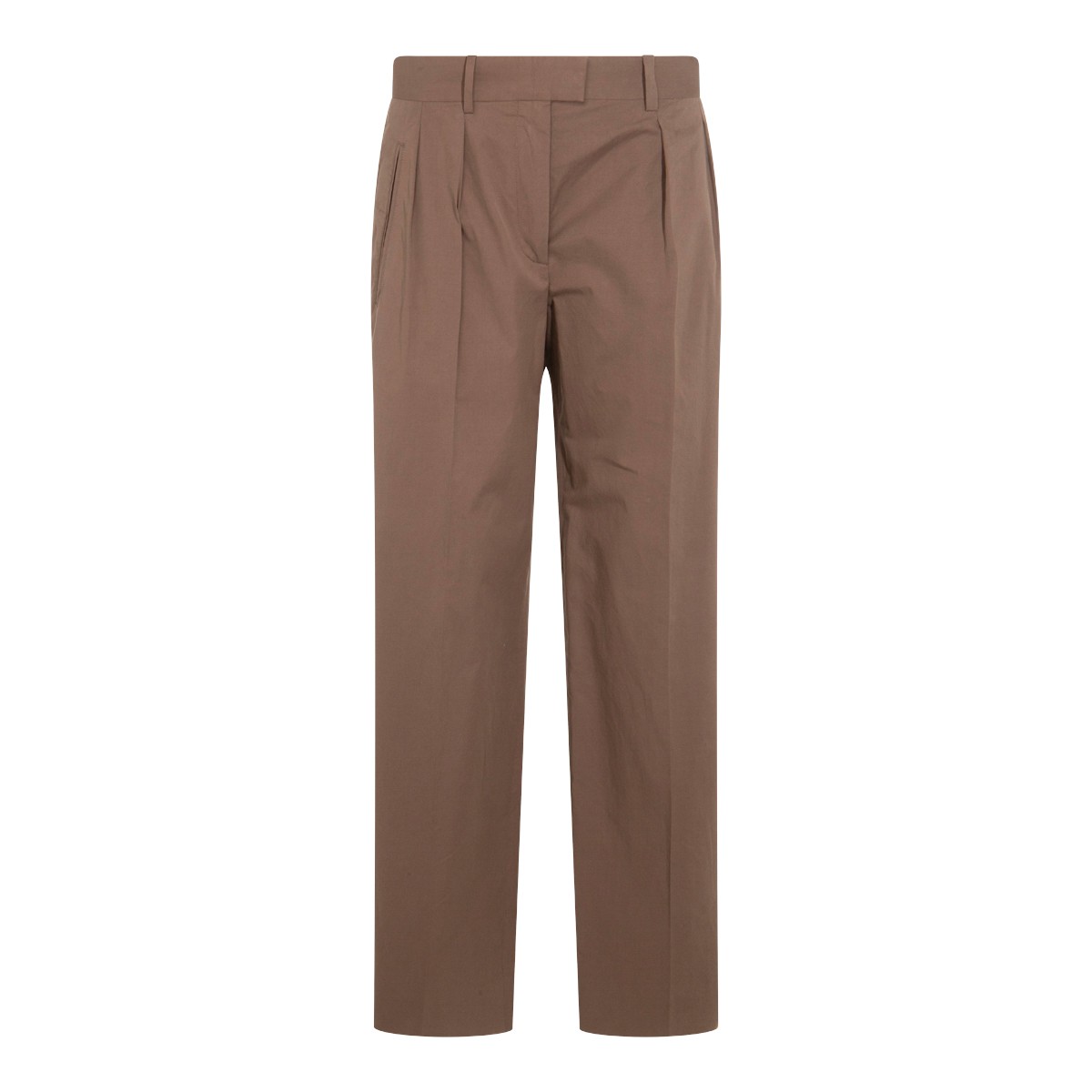 BROWN COTTON ALFIDIS PANTS