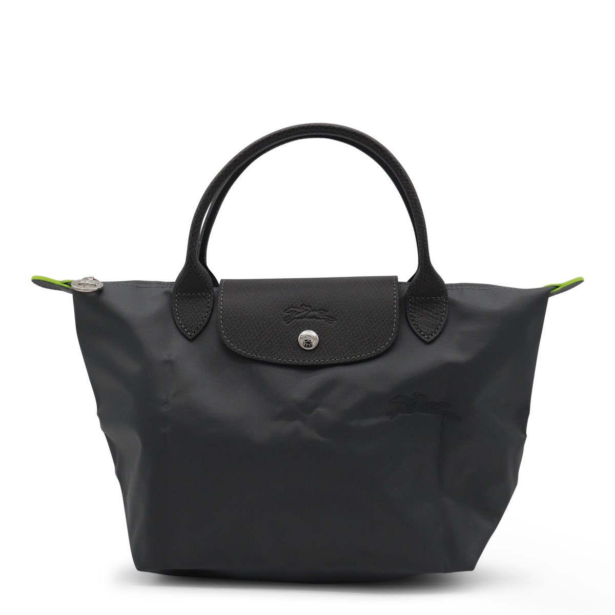 BLACK LEATHER LE PLIAGE ORIGINAL S TOTES