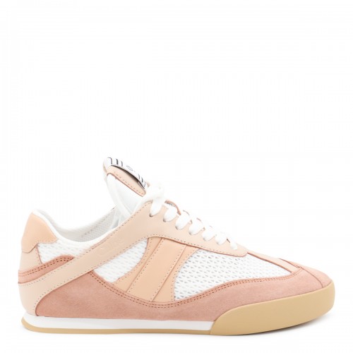WHITE AND LIGHT PINK SNEAKERS
