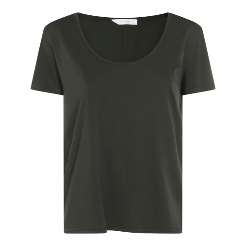 BLACK COTTON STILTON T-SHIRT