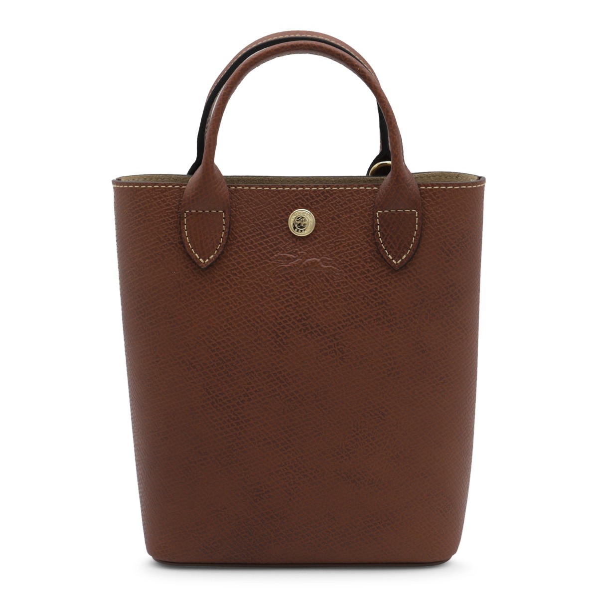 BROWN LEATHER EPURE XS SATCHEL