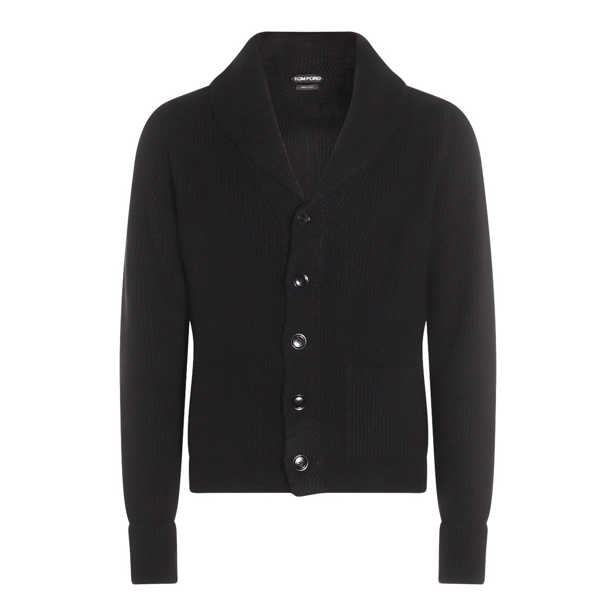 BLACK WOOL KNITWEAR