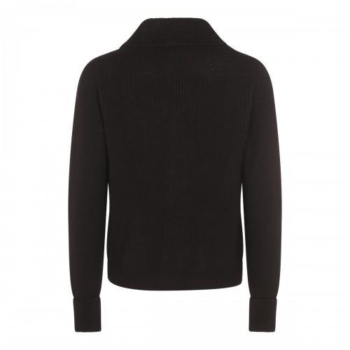BLACK WOOL KNITWEAR