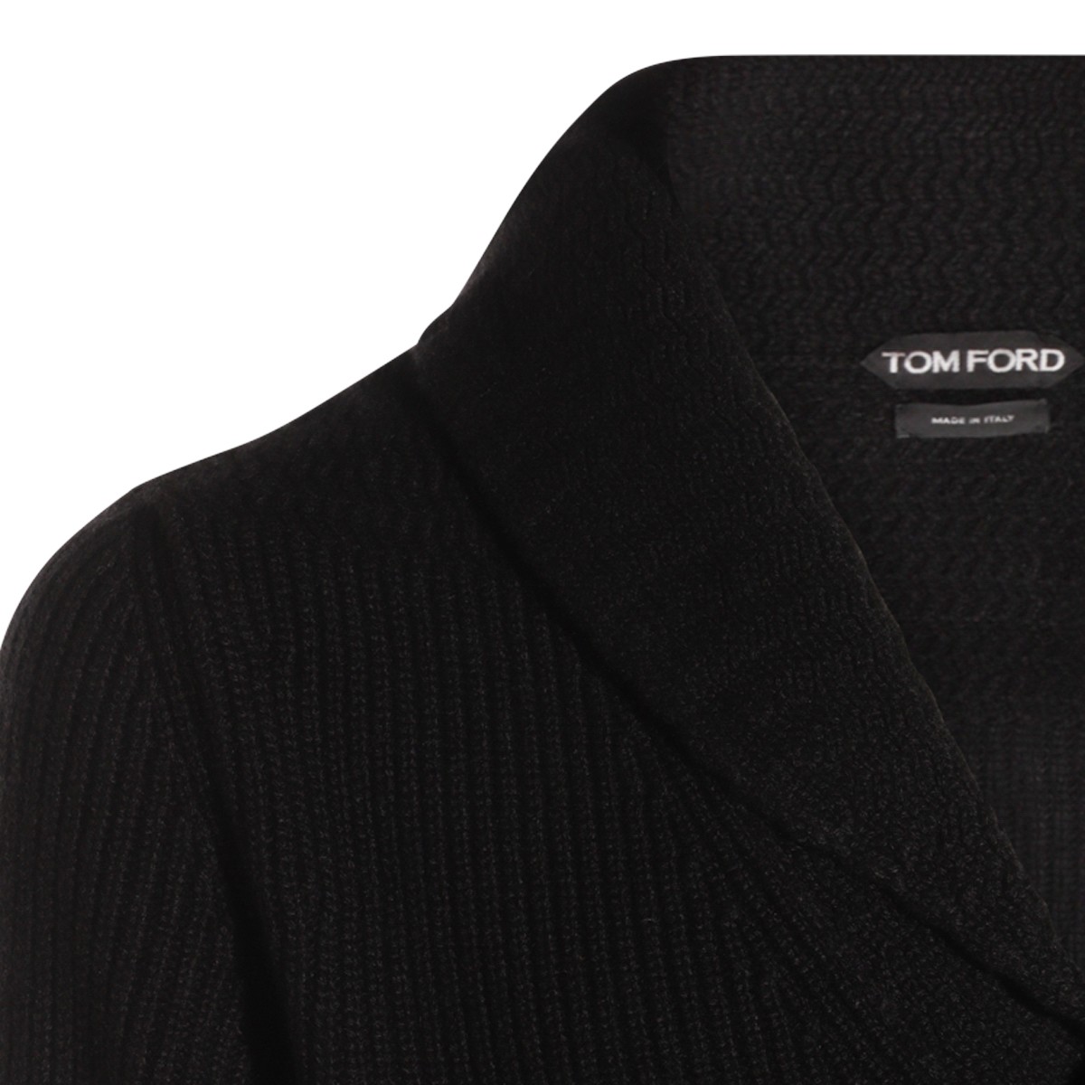 BLACK WOOL KNITWEAR