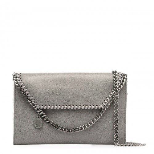 LIGHT GREY FALABELLA MINI SHOULDER BAG