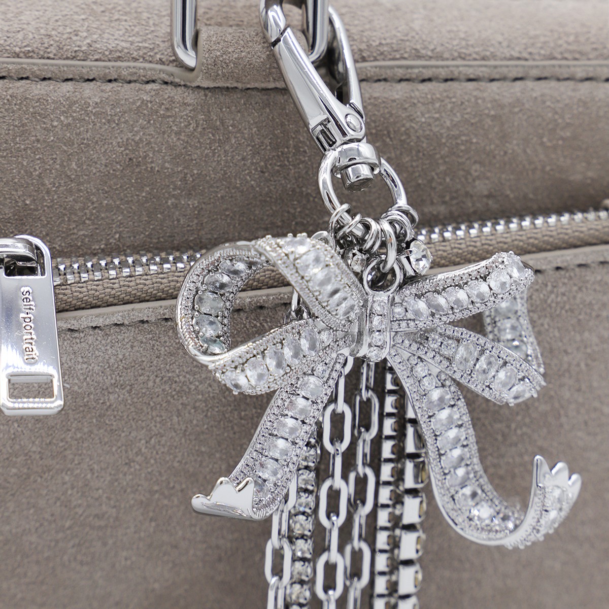 GREY SUEDE TOP HANDLE BAG GREY SUEDE TOP HANDLE BAG