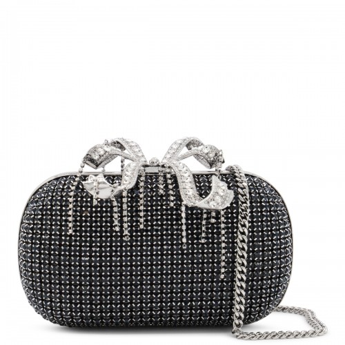 NAVY CRYSTAL CLUTCH