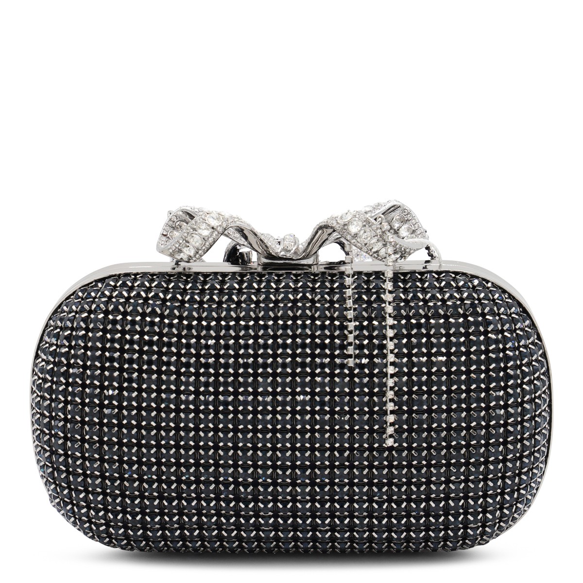 NAVY CRYSTAL CLUTCH
