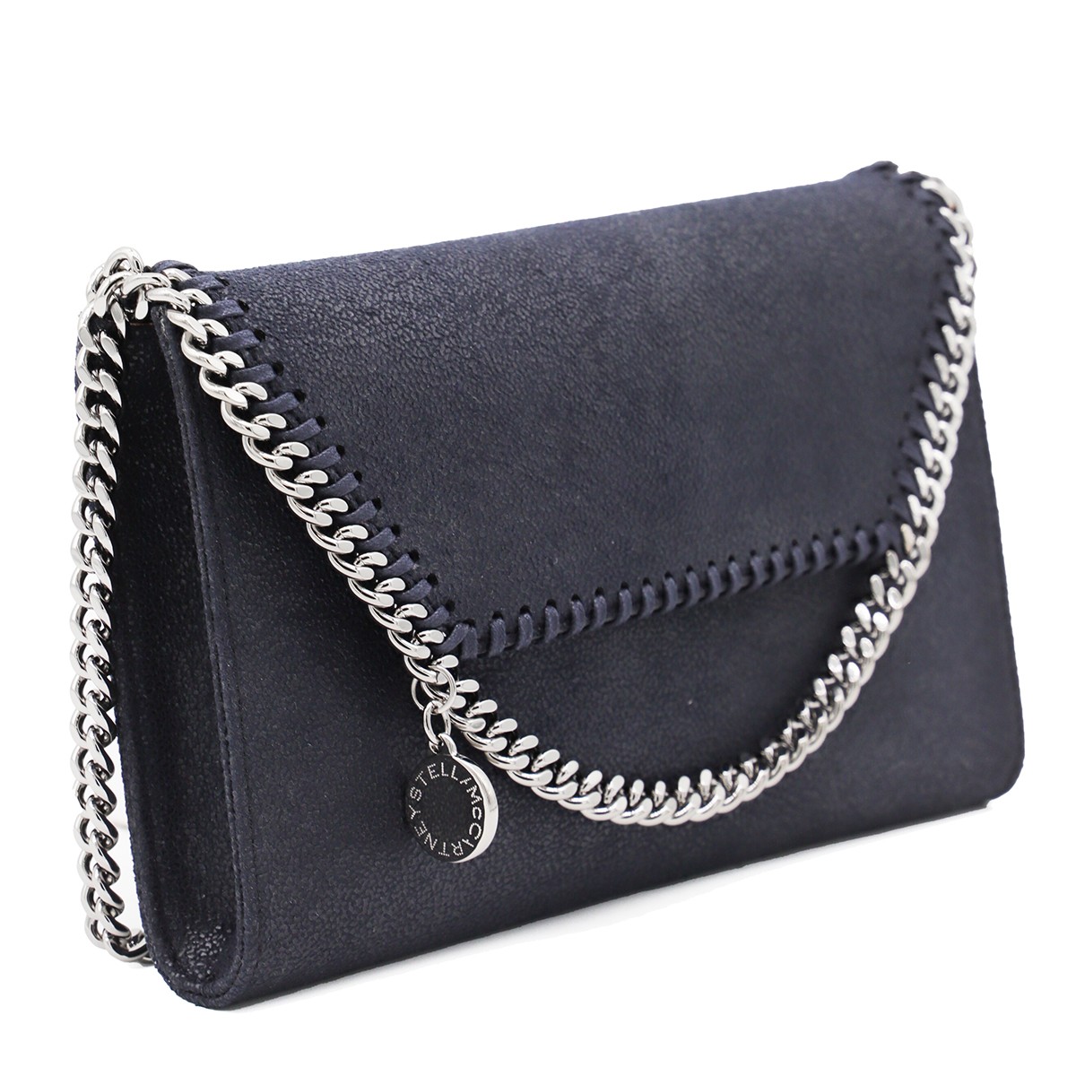BLUE FAUX LEATHER FALABELLA SHOULDER BAG BLUE FAUX LEATHER FALABELLA SHOULDER BAG