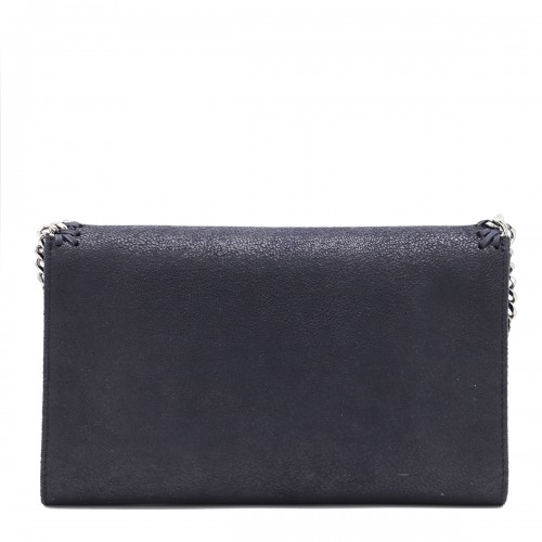 BLUE FAUX LEATHER FALABELLA SHOULDER BAG
