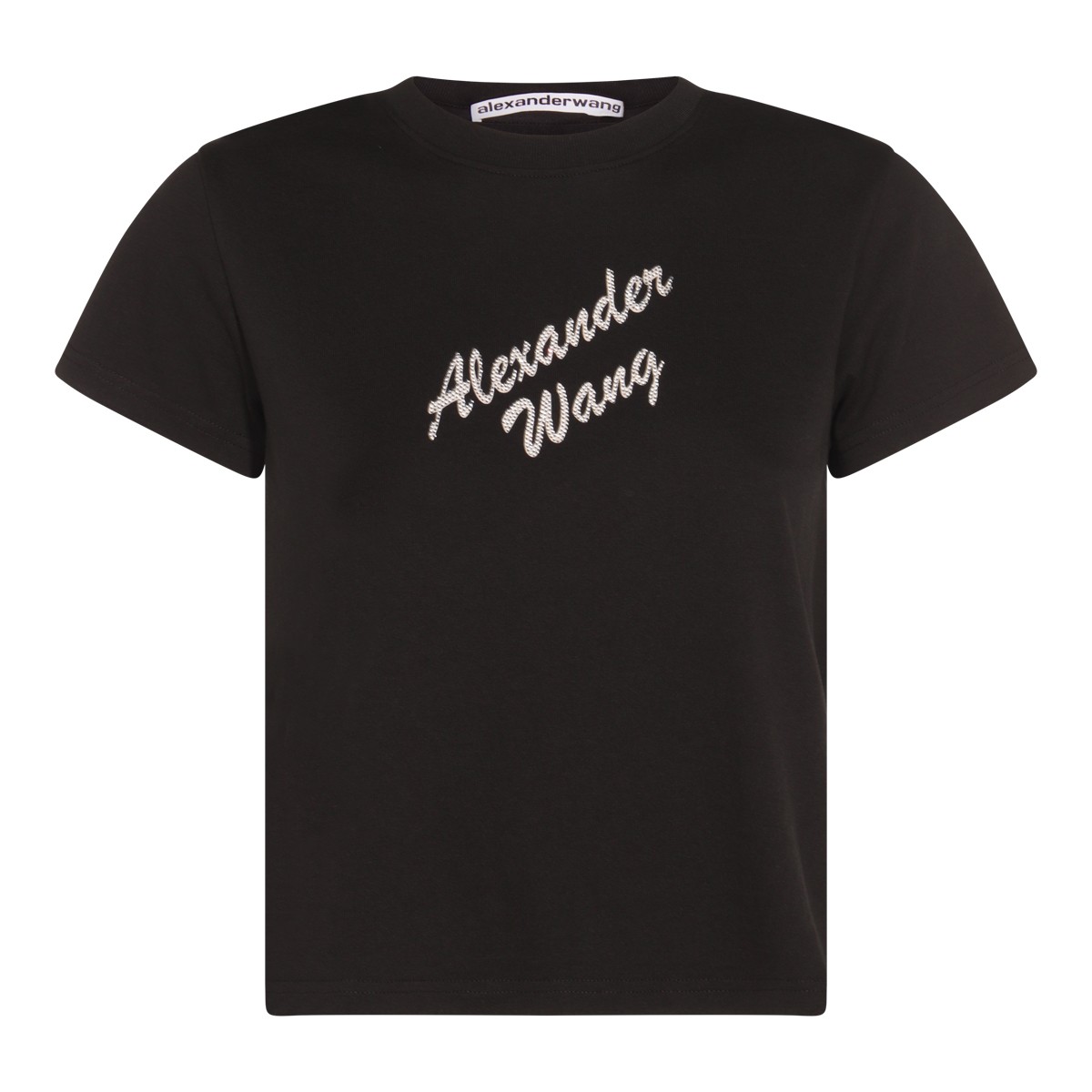 BLACK COTTON T-SHIRT
