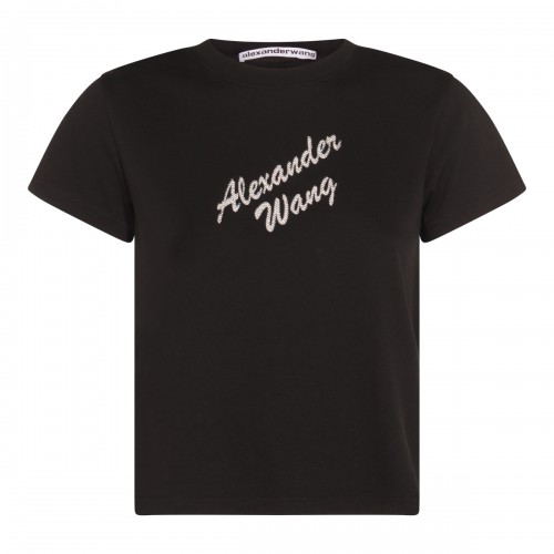 BLACK COTTON T-SHIRT