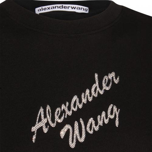 BLACK COTTON T-SHIRT