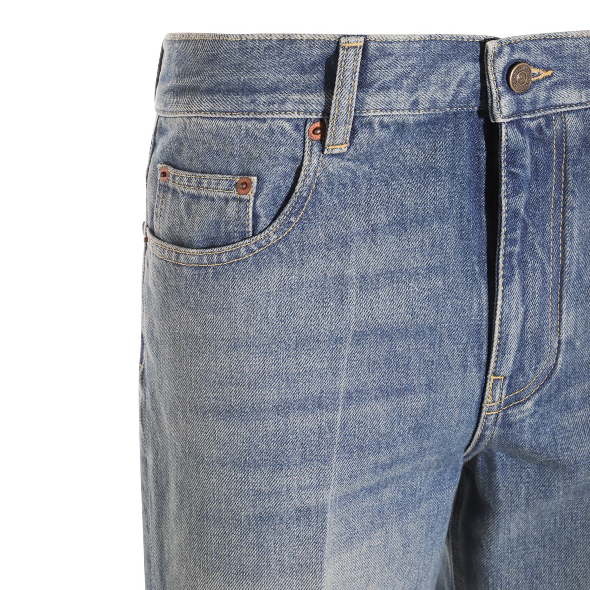 BLUE COTTON DENIM JEANS BLUE COTTON DENIM JEANS
