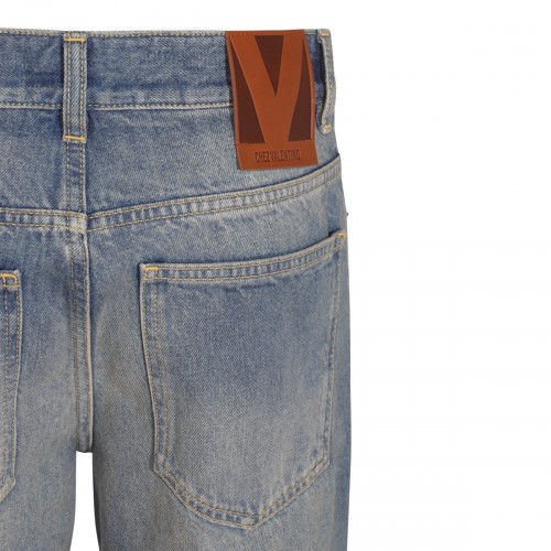 BLUE COTTON DENIM JEANS